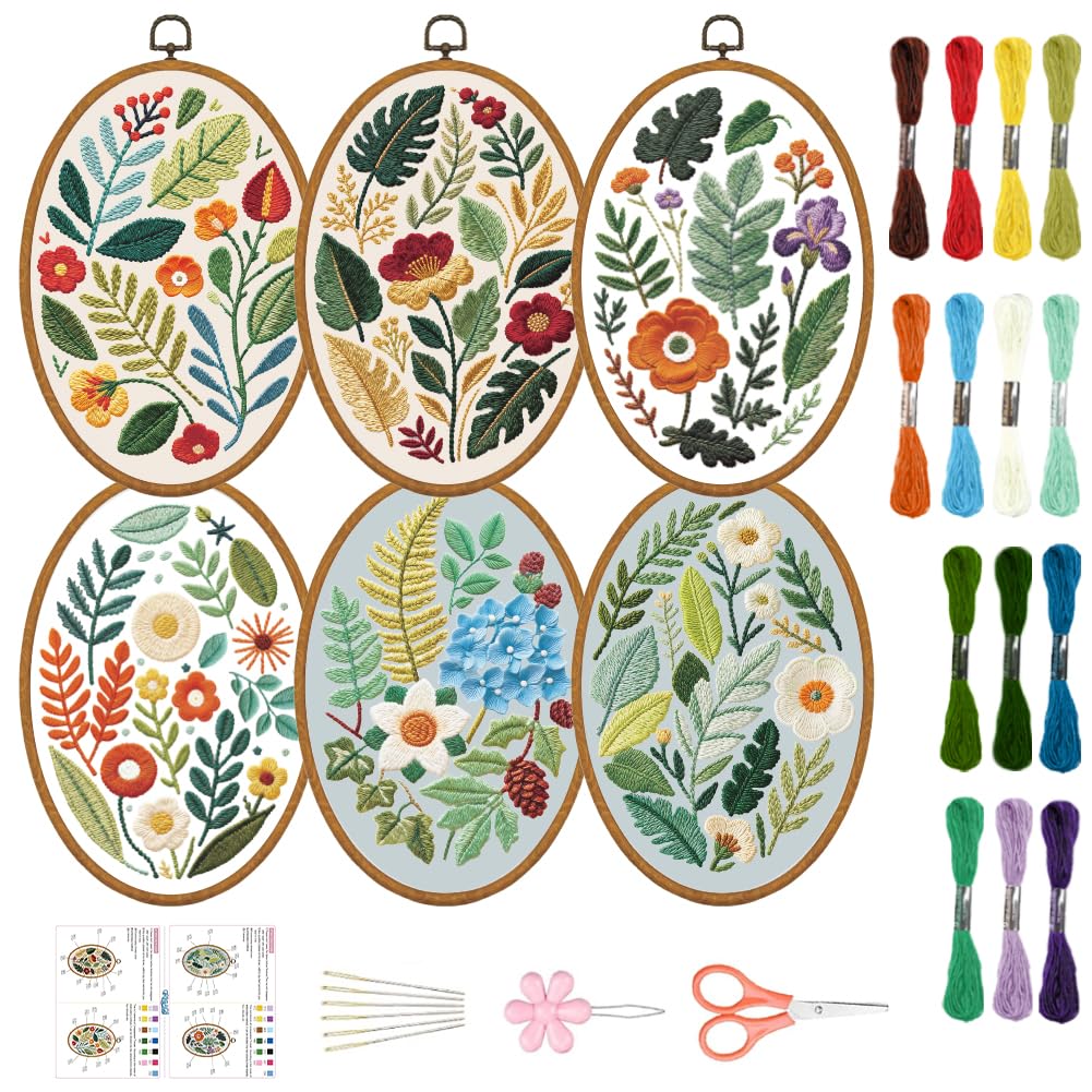 DIY Christmas Embroidery Kit - Snowflake Designs -14