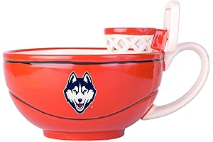 NCAA Connecticut Huskies MAX'IS Basketball Mug with Hoop