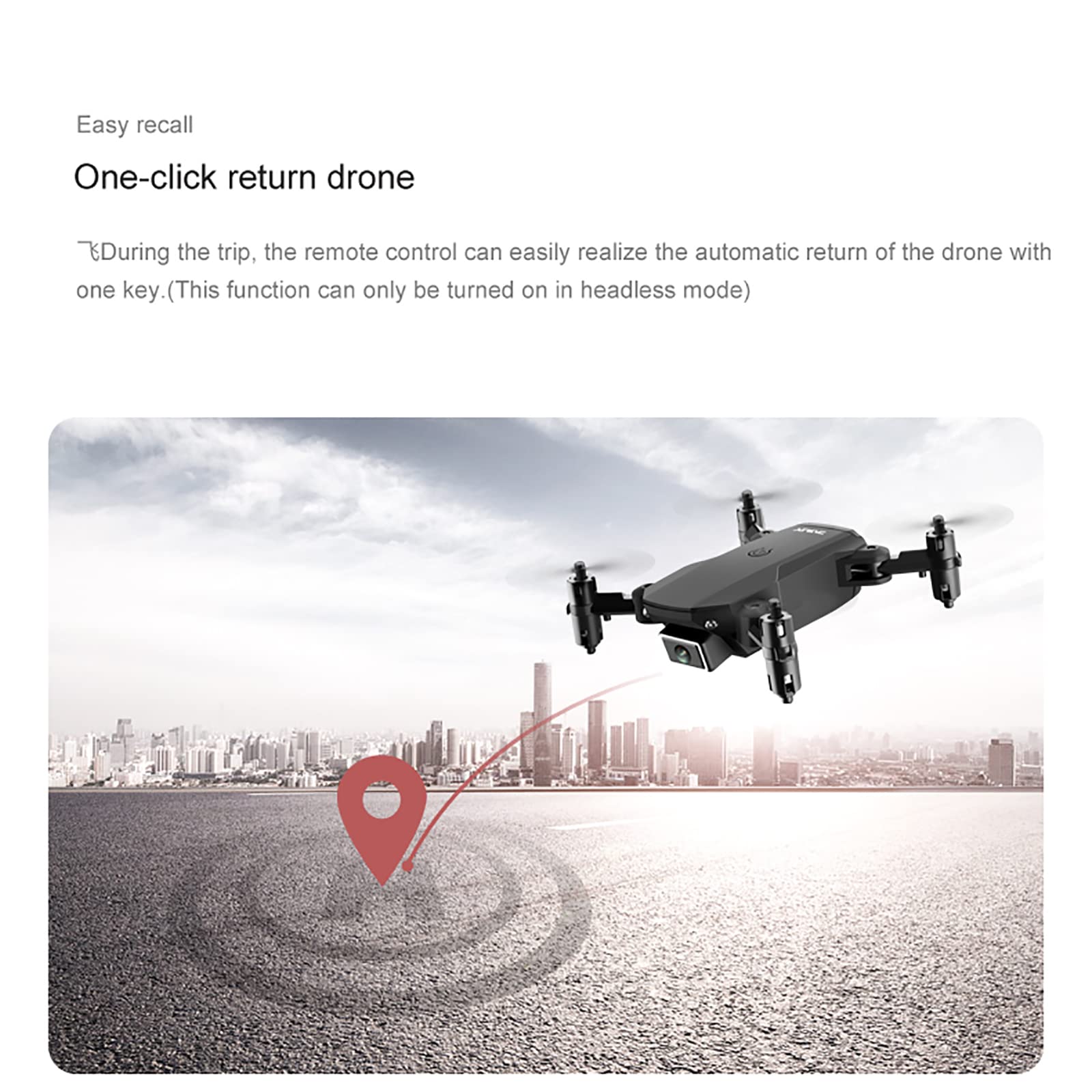 Składane mini drony, zdalnie sterowany Quadcopter z kamerą HD 4K FPV, inteligentne unikanie przeszkód 360 °, czas 15 minut, regulacja prędkości, na prezent świąteczny i noworoczny