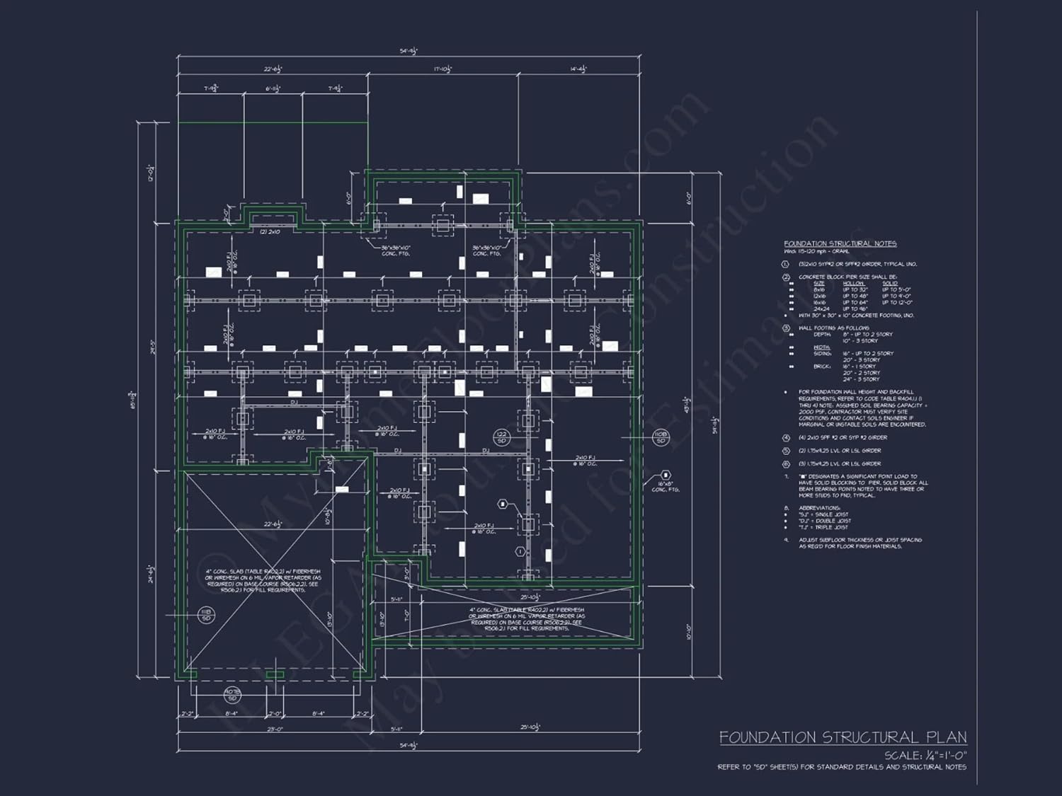 19-1694 HOUSE PLAN - Beautiful House Floor Plan with CAD Designs and Blueprint