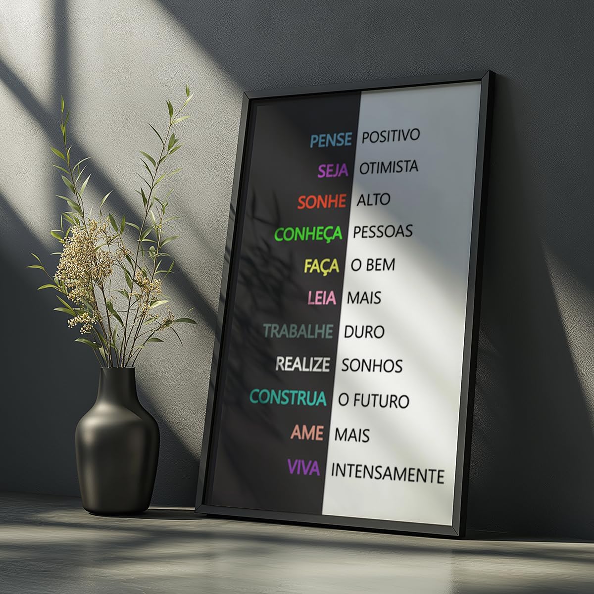 Quadro Decorativo Frases Motivacionais