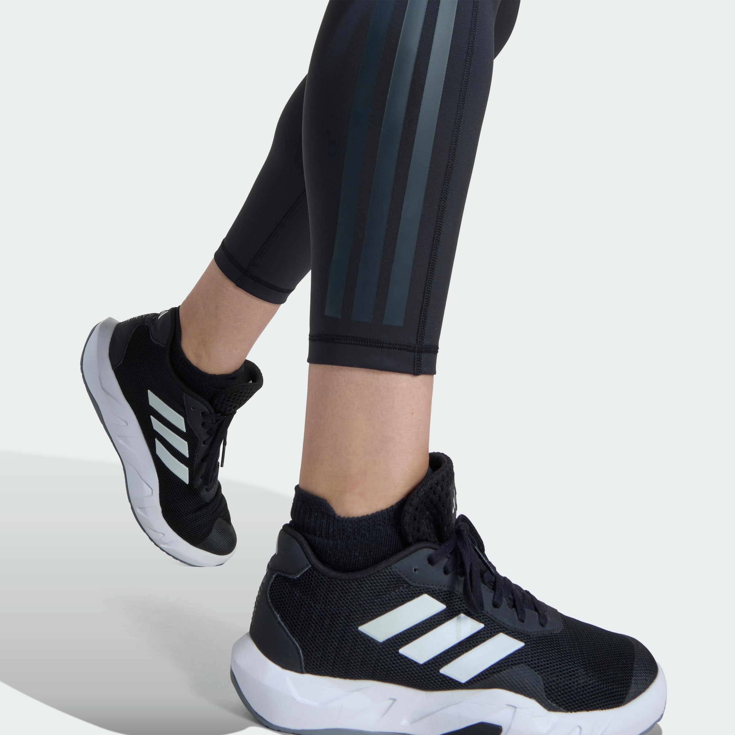 adidas Optime Workout 3-stripes 7/8 Leggings (Plus Size) - Rajstopy (7/8) Kobiety
