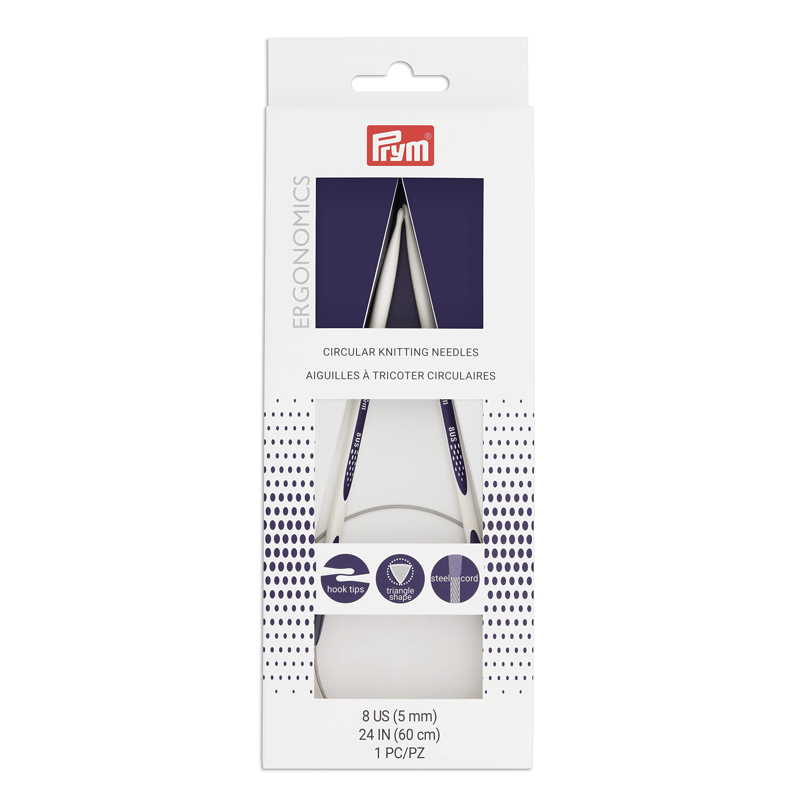 Prym Circular Needle 24" 8, Size 8/5mm