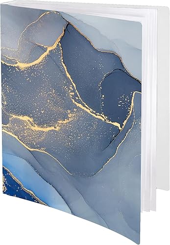 Carpeta con fundas de plástico con fundas de plástico, 30 libros de presentación de bolsillo de 8.5 x 11 pulgadas, 60 páginas, carpeta de cartera