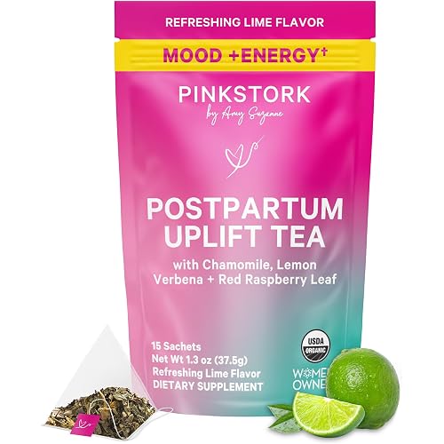 Pink Stork Postpartum Uplift® Mood Support Tea for Women