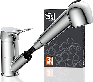Comprar EISL NI183VECR Grifo de cocina, mezclador de cocina con rociador extraíble, monomando, cromado