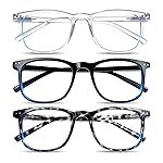 Blue Light Blocking  , Blue Blocker Computer Glasses for Men Women, Anti Glare 400 UV & Eye Strain Fake Square Glasses