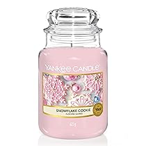 Yankee Candle Candela profumata in giara grande | Biscotto del fiocco di neve | Durata Fino a 150 Ore | Regali perfetti per le donne