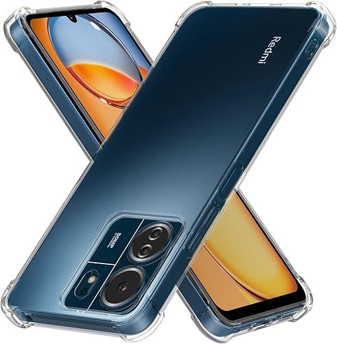Feitenn Funda para Xiaomi Redmi 13C, funda premium de TPU de cristal transparente suave a prueba de golpes, resistente a caídas, ligera, para Redmi Feitenn Funda para Xiaomi Redmi 13C, funda premium de TPU de cristal transparente suave a prueba de golpes, resistente a caídas, ligera, para Redmi