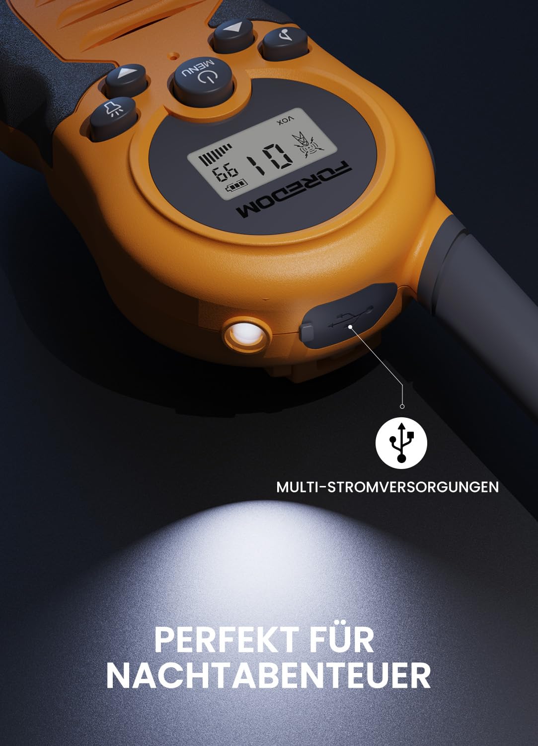 FOREDOM Wiederaufladbare Walkie Talkies für Kinder Walkie Talkies Funkgeräte Set Spielzeug für Jungen & Mädchen 3-12 Jahre, Abenteuer, Camping, Wandern – 3er Set