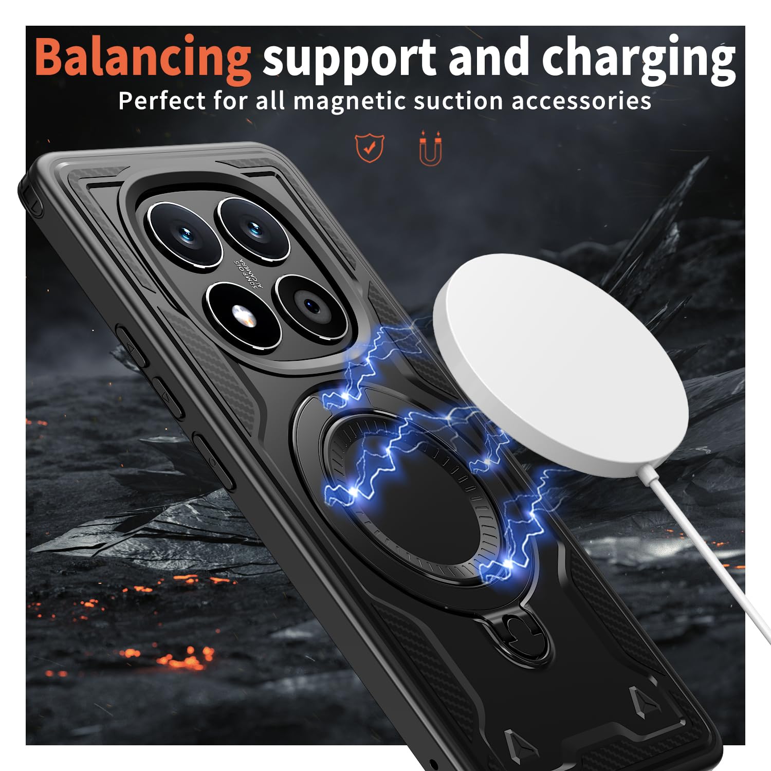 UPLAI Cover per Xiaomi Redmi Note 14 Pro 4G, Ultra Sottile Grado