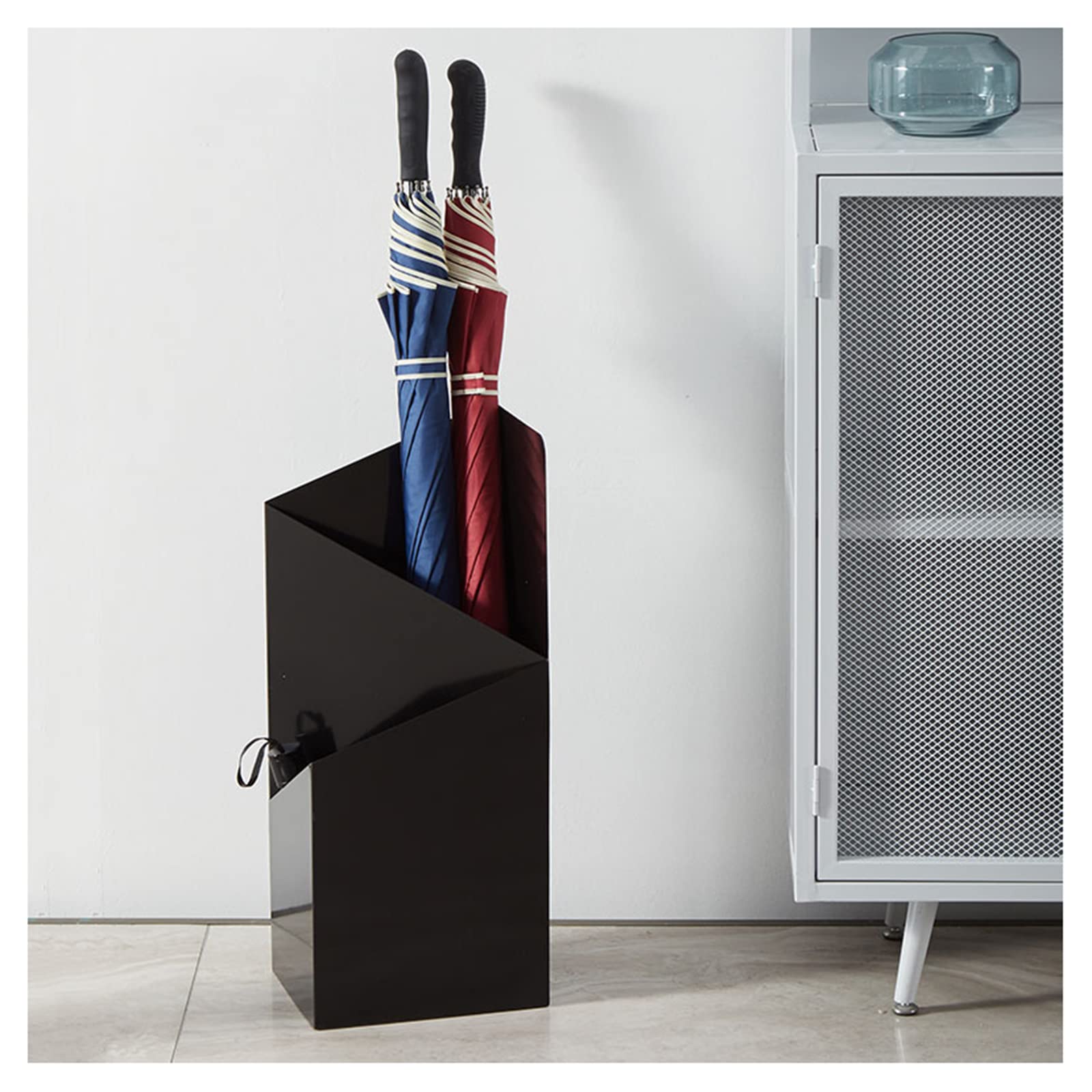 XDLEDMKIZ Umbrella Holder with Drip Tray Umbrella Stand Modern Simplicity Double Layer Umbrella Organizer for Hallway Office Porch Doorways