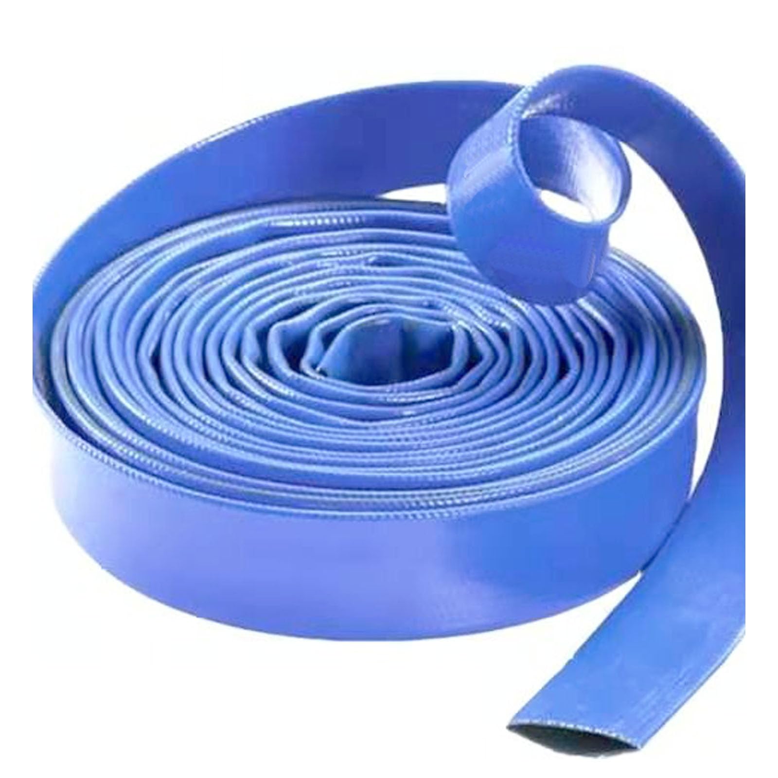 Lcuvimpex 20M Pool Backwash Hose, Pvc Coated Lay Flat Hose Discharge Drainage Pool Backwash Submersible Pump Multiple Sizes(,1.2-Inch)
