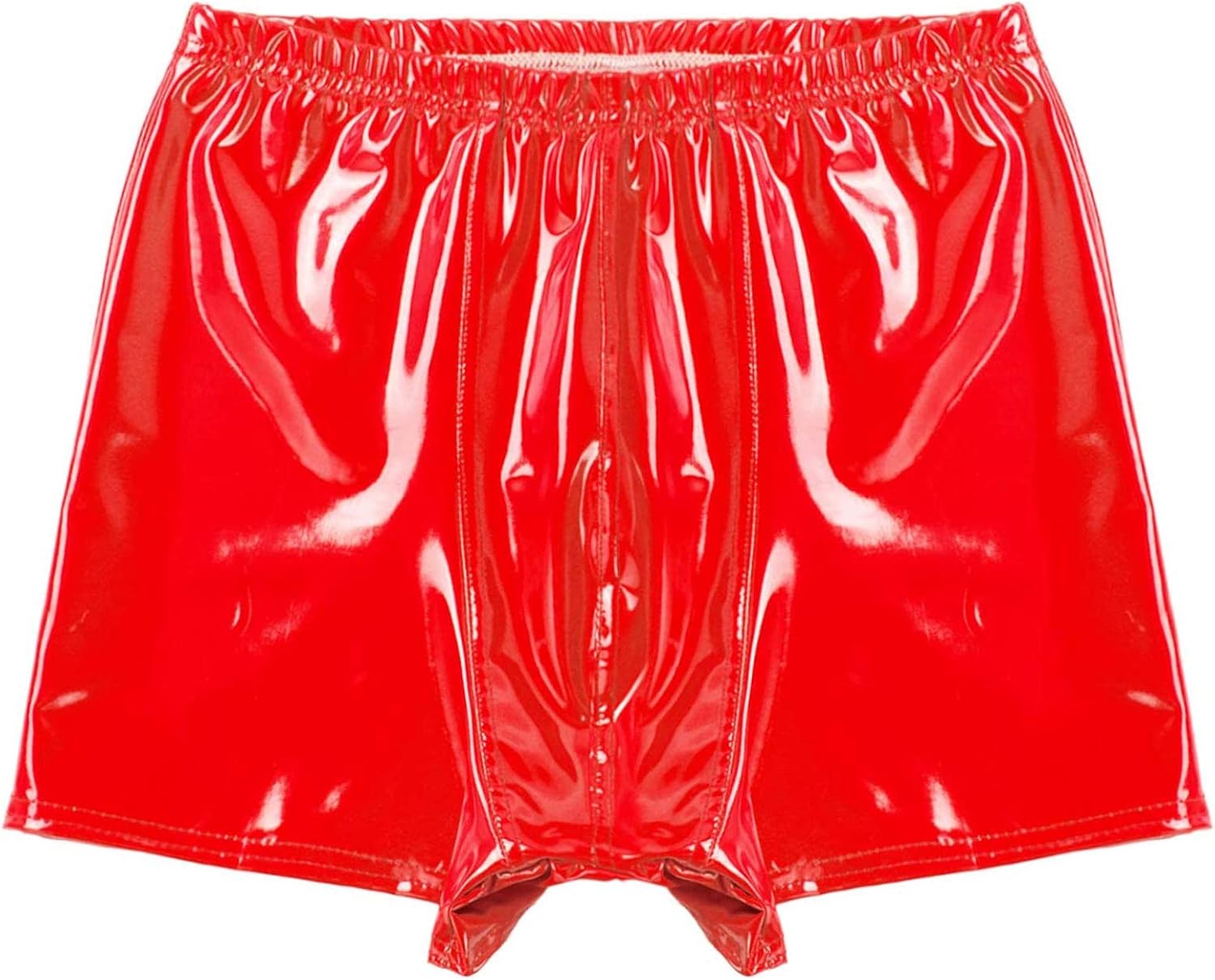 Men's Liquid Metallic Shorts Boxer Briefs Shiny Hot Pants Underwear Sexy Pouch Boxer Trunks Nightclub