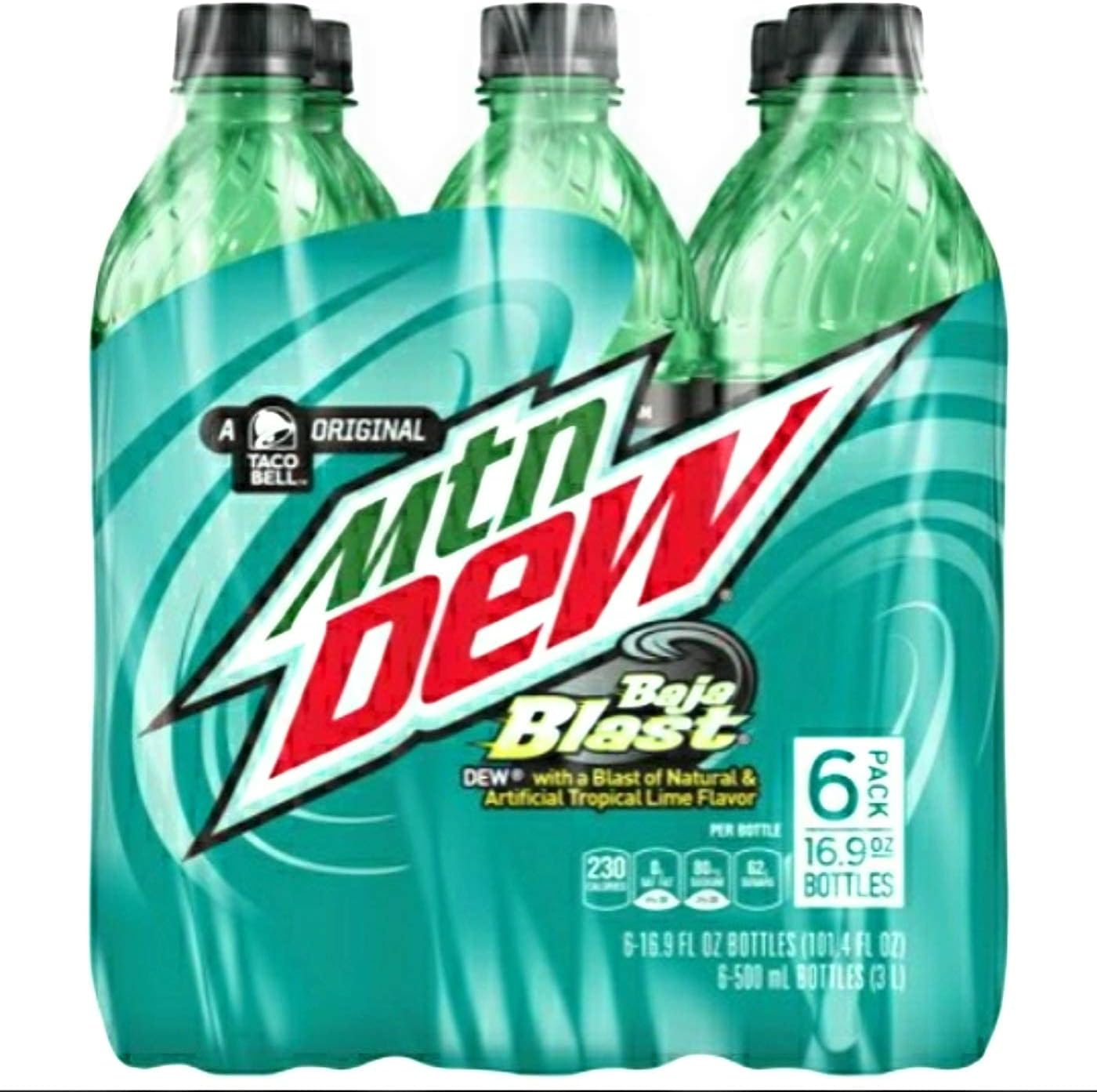 Mountain Dew Baja Blast 6pk 16.9oz - SET OF 2