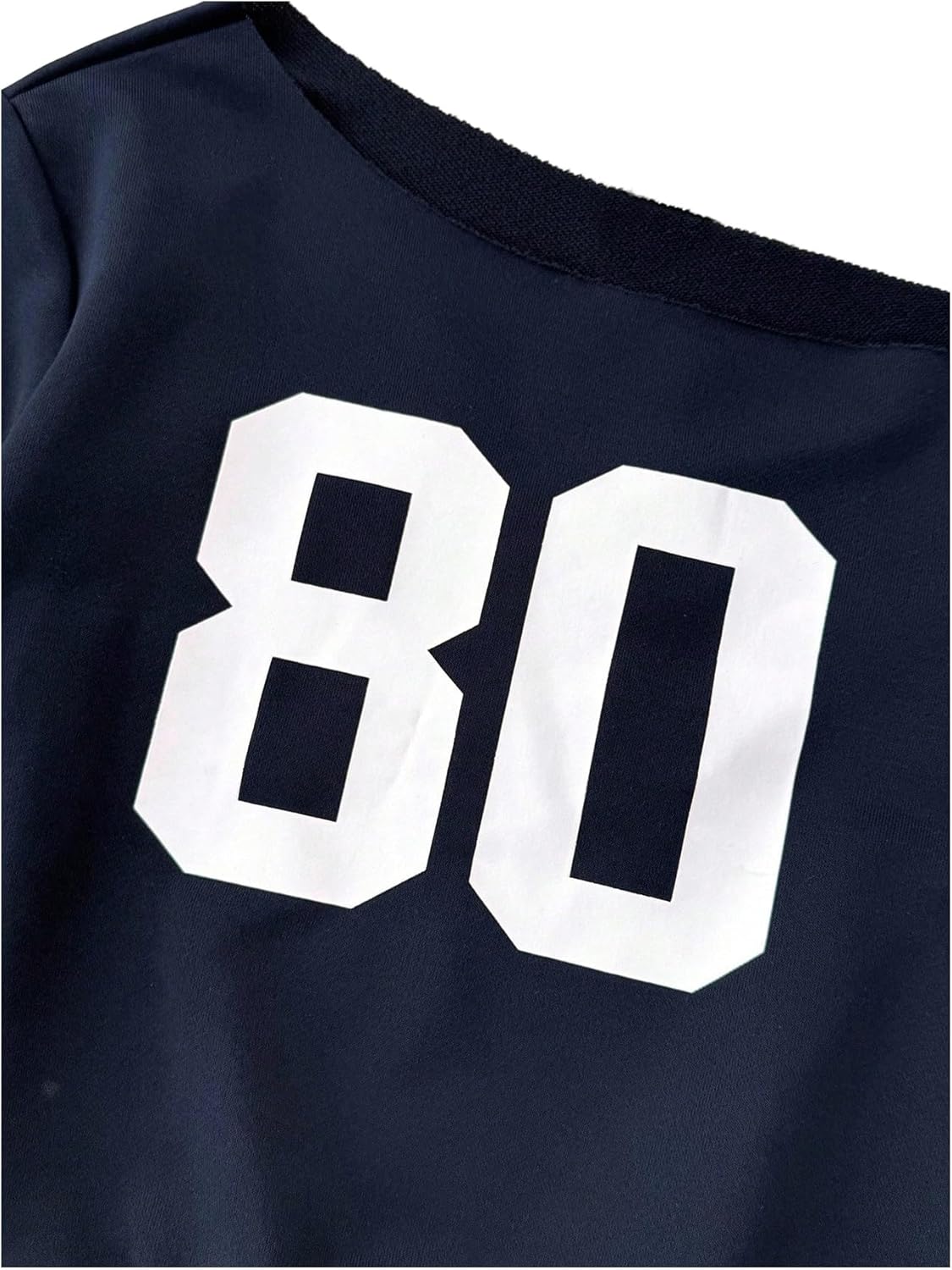 SOLY HUX Girl's Y2k Jersey Sweatshirt Graphic Number Print Off the Shoulder Long Sleeve Casual Pullover Tops - Image 3