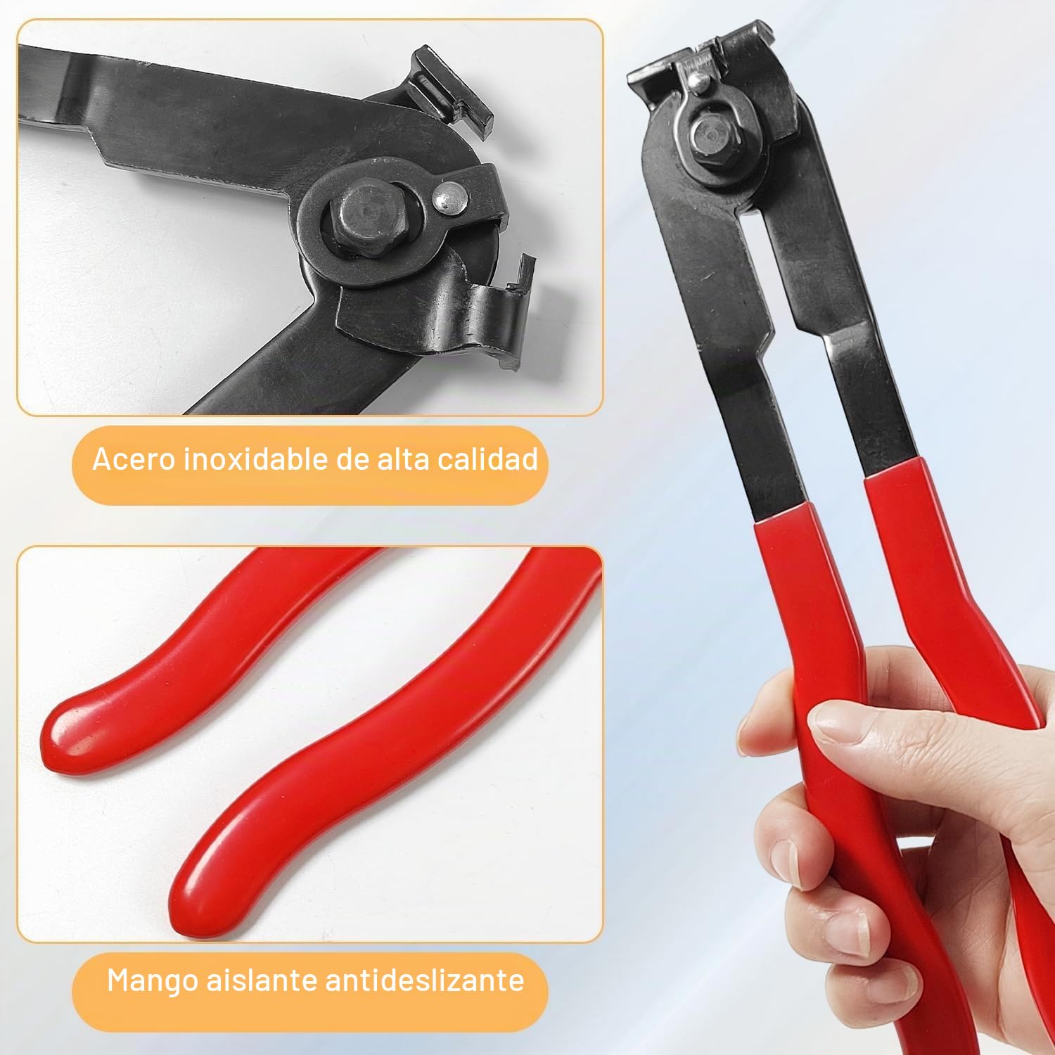 Conjunto de 22 piezas de Abrazaderas Metálicas para Tubos, Alicates Abrazaderas Coche, Abrazaderas Metalicas para Tubos, Que Incluye Sargentos de Apriete Metálicos Ajustables y Tenazas