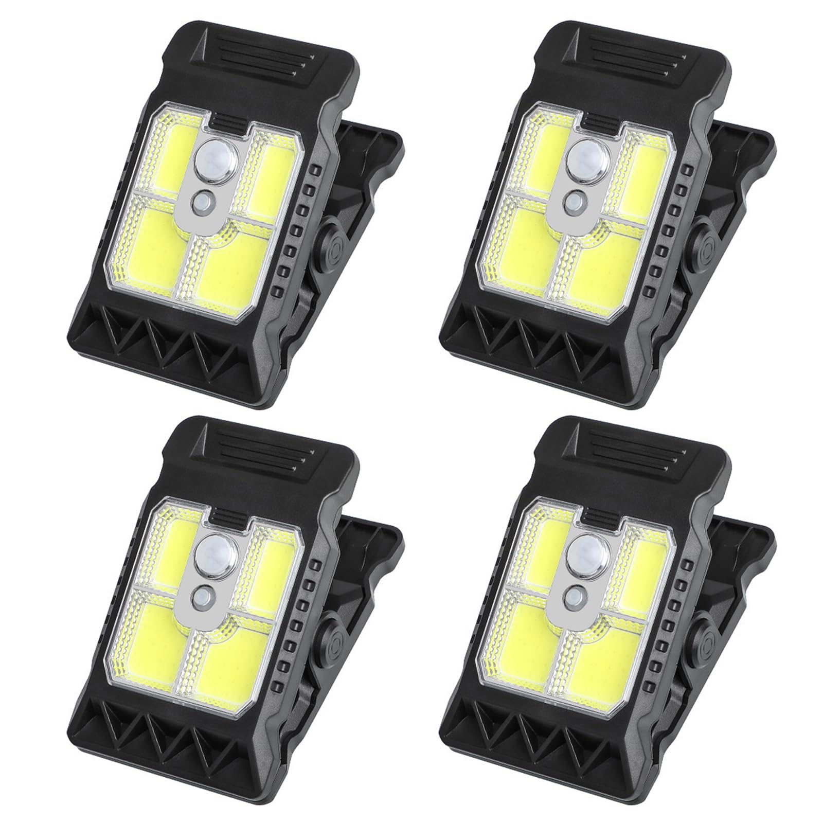 Maxtonser Solar Power Clip On Lamp Motion Detection High Brightness For Outdoor Camping Tent Pathway And Patio Lighting