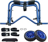 Vista 5 de Newcod Carrito de kayak, carrito de kayak para llevar kayak, canoa, tabla de remo SUP