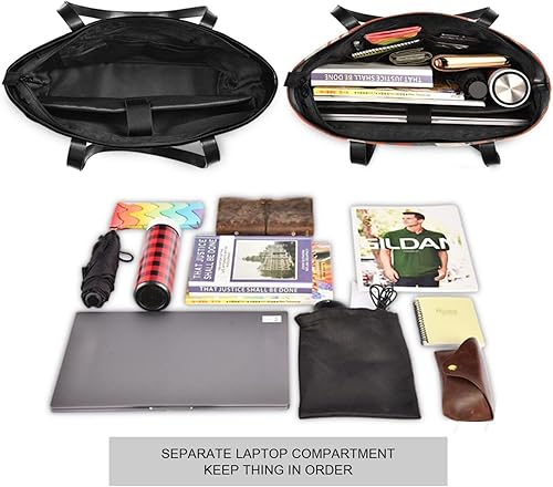 Miniatura 5 de Japanese Style Orange Flowers classy laptop purse for women with zipper bag for women work for school with tablet maletin ejecutivo para mujer