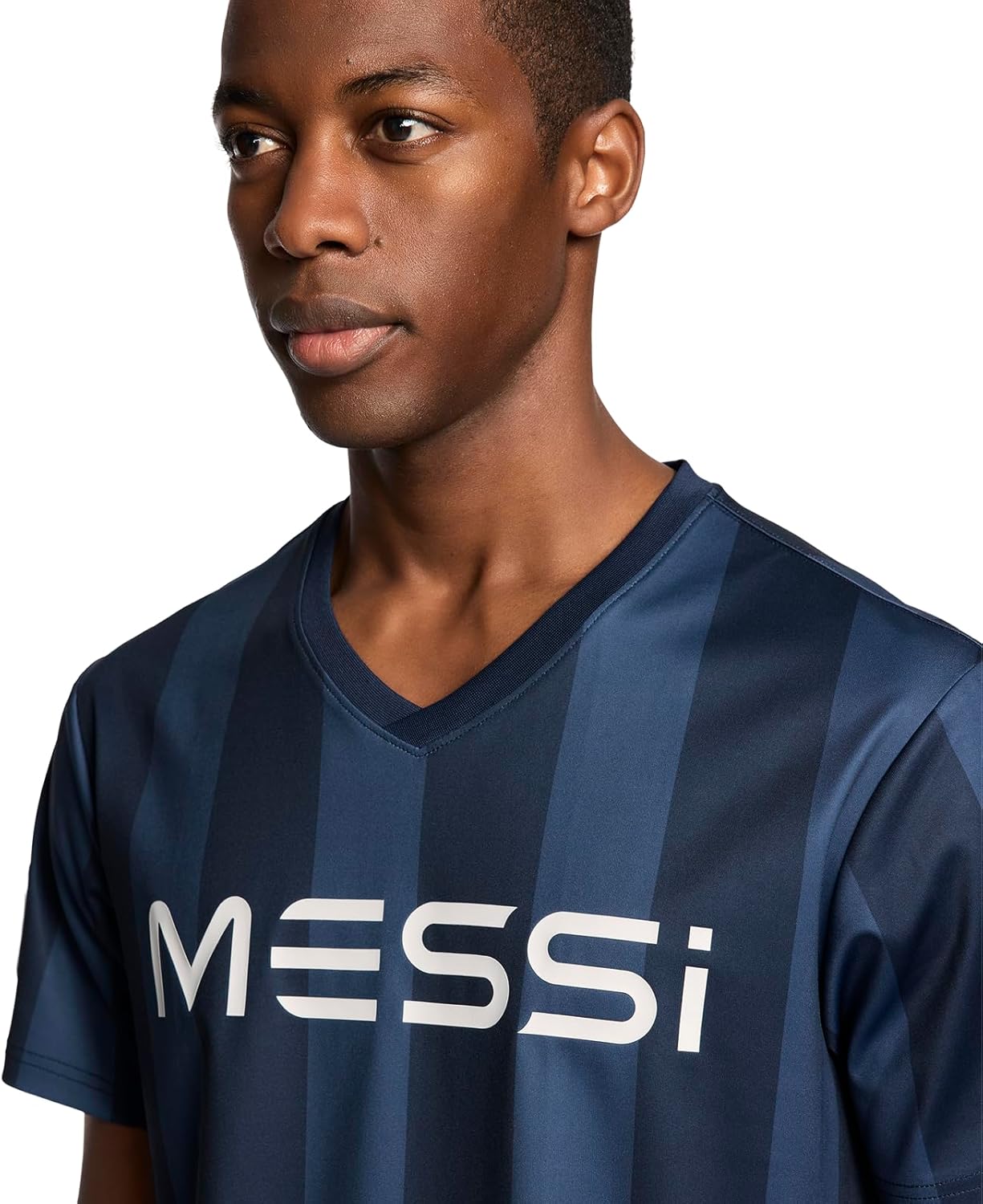 Messi Mens Heatwave V-Neck Tee, Lifestyle Short Sleeve T-Shirt, Standard Fit with Graphic - Image 4