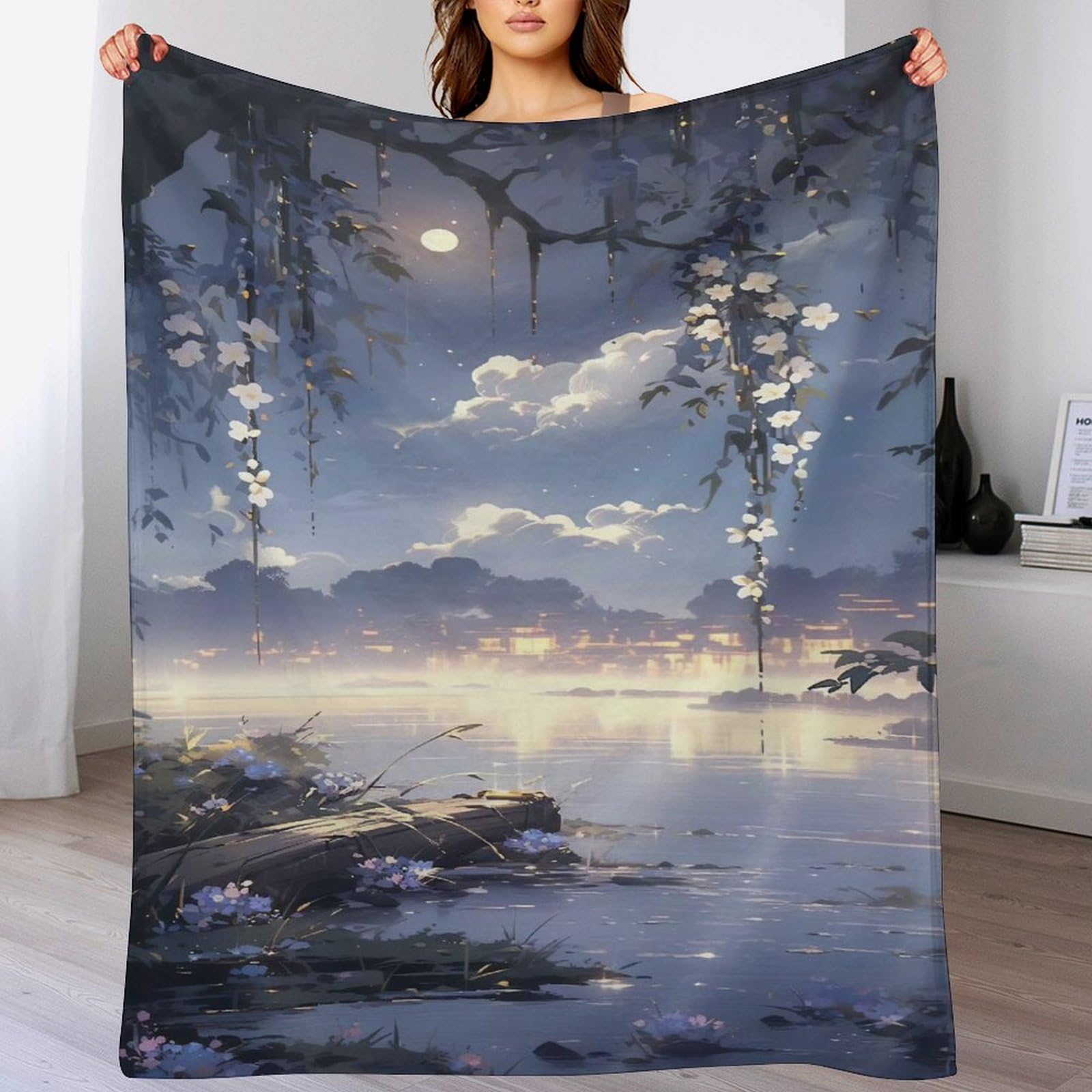 Couverture japonaise douce pour lit plaid chaud et lavable qui ne peluche pas