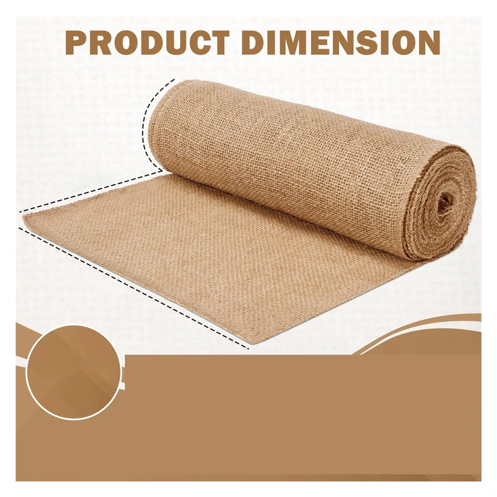 Rollo de arpillera Beige Natural, 30cm x 10m, tela yute rústica for manualidades, camino y marco for silla, decoraciones boda, 1 Uds Para Hogar
