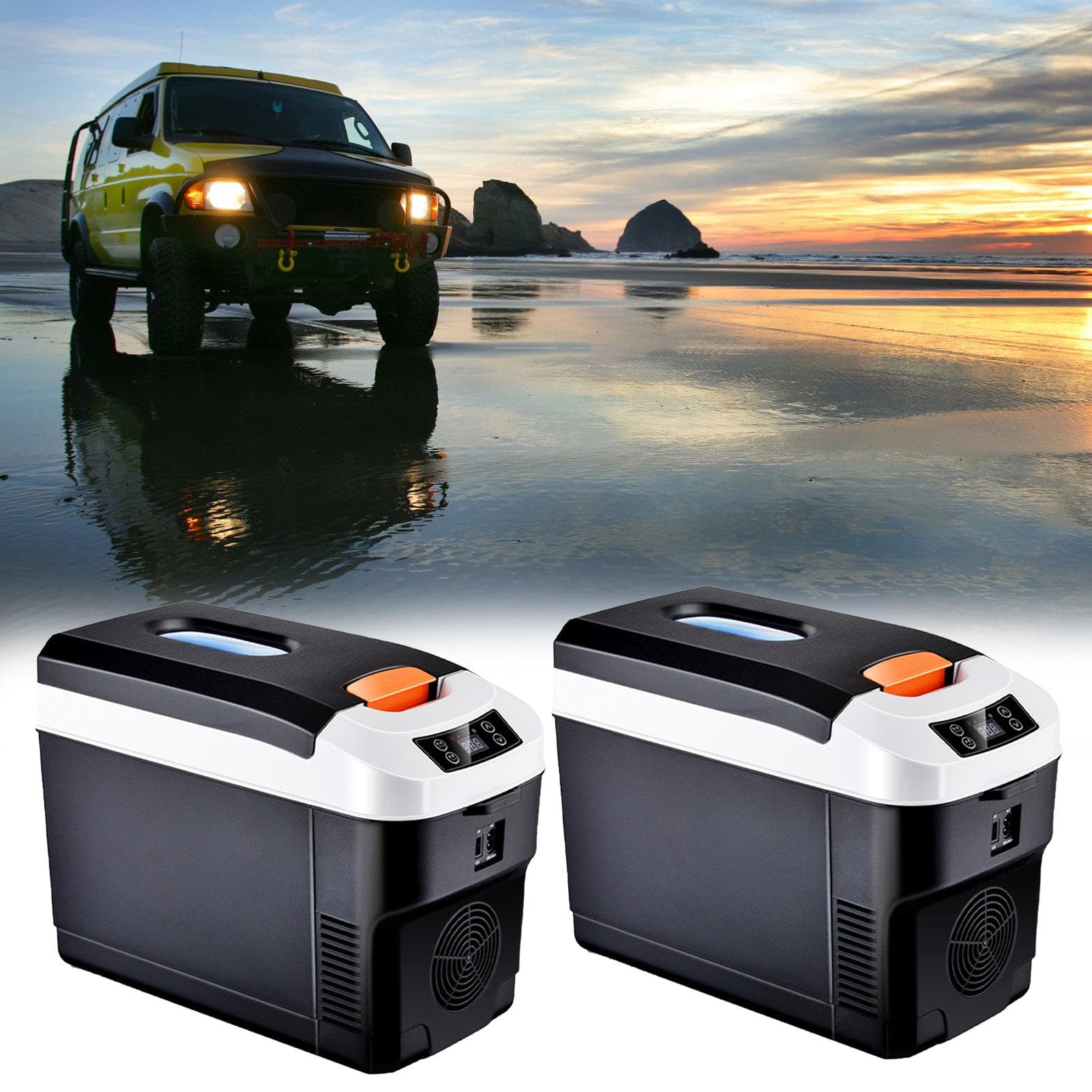 Frigorifero Per Auto Professionale Da 10 Litri, Compressore Portatile Per Frigorifero Per Auto Da 12 V, Frigorifero Per Frigorifero Elettrico Per Campeggio, Viaggio Su Strada, Picnic