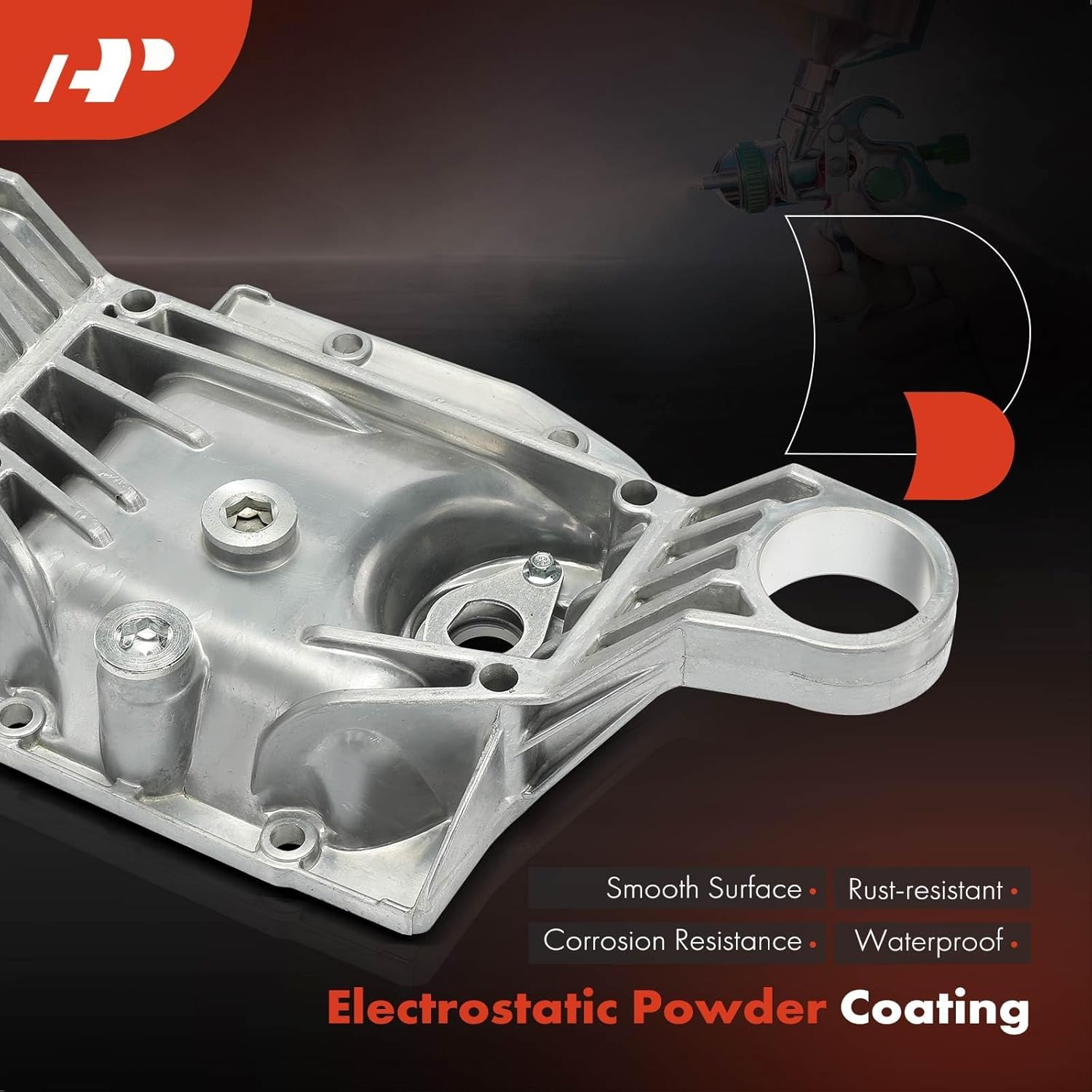 A-Premium Differential Cover Compatible with BMW E36 Series 323i 1998-1999, 323is 1998-1999, 325i 1992-1995, 325is 1992-1995, 328i 1996-1999, 328is 1996-1999, M3 1995-1999
