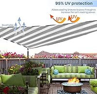 Vista 45 de E&K Sunrise - Toldo tipo vela triangular de 15 x 15 x 15 pies, toldo con bloqueo UV para sombra, para patio, jardín, terraza, exterior (arena)