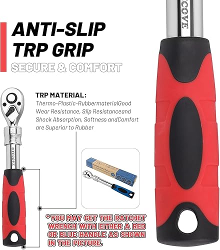 Miniatura 2 de Llave de trinquete de 12 pulgada, llave de trinquete de 12, llave de enchufe, cabeza Cr-Mo reversible de liberación rápida de 72 dientes, fabricada