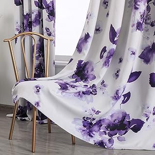 Taisier Home 95 Inch Grommet Room Darkening Window Curtain Drapes, Chine...