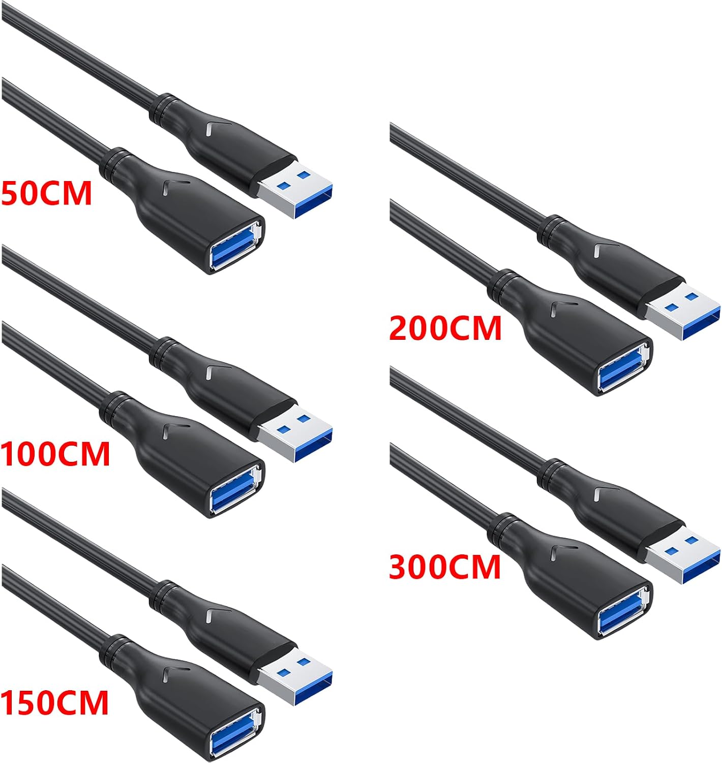 USB3.0 Extension Cable Male to Female for Fast Speed Data Transfer and Charging for Printers and External Hard Drives image 4
