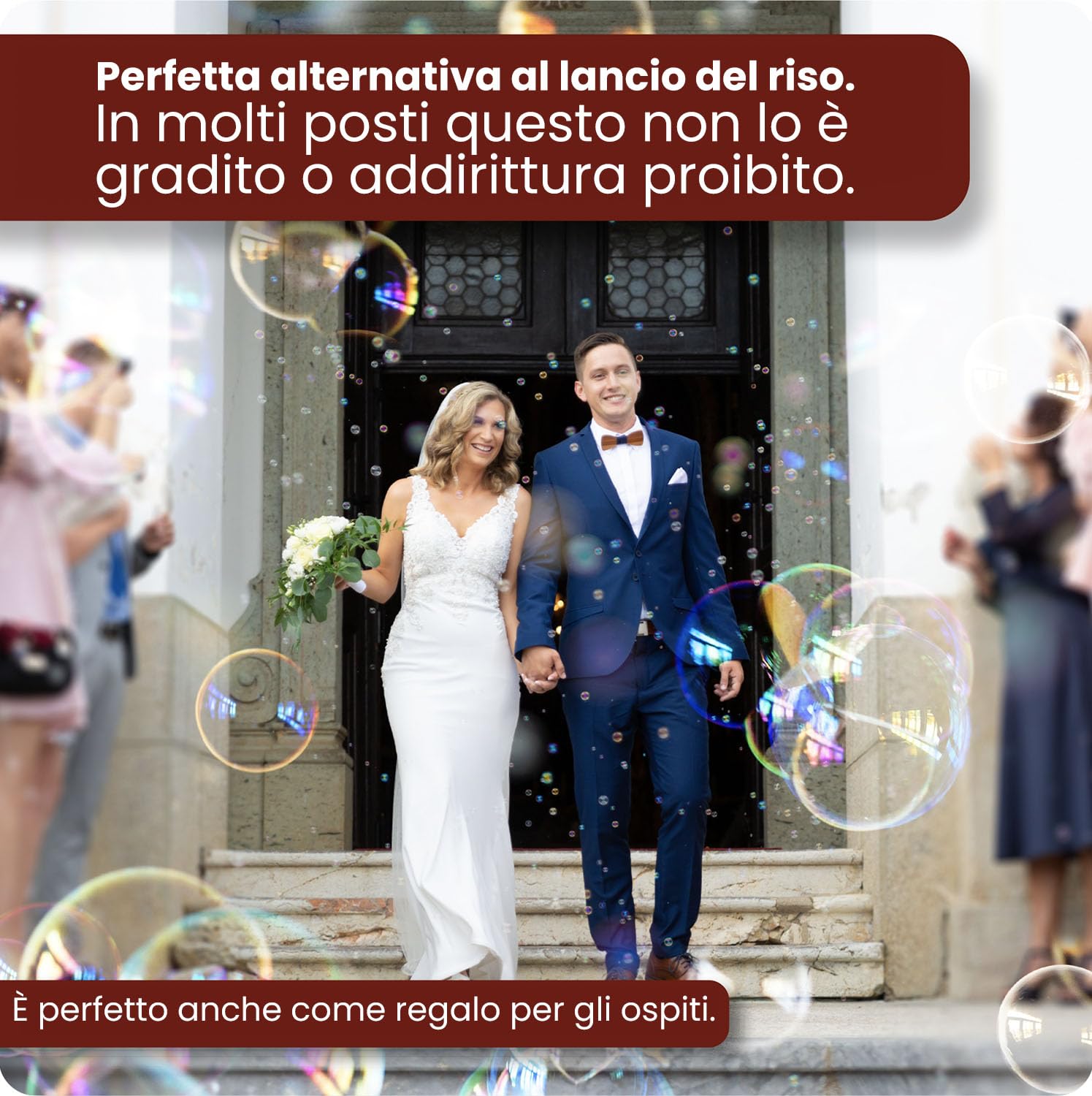 Weidebach® 52x Bolle romantiche per Matrimonio Perfetta Decorazione per Foto indimenticabili, incl. 52 Adesivi su Cui Scrivere, bomboniere