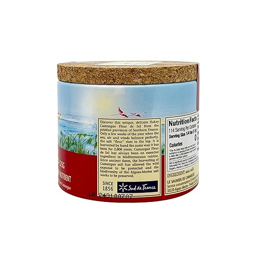 Miniatura 9 de Le Saunier de Camargue Flor de Sel (sal marina), 0.04 oz (paquete de 3)