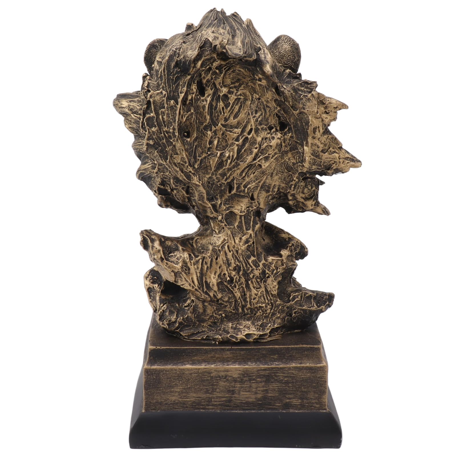 Leeuwenkop Sculptuur Hars Levendig Levensecht Artistiek