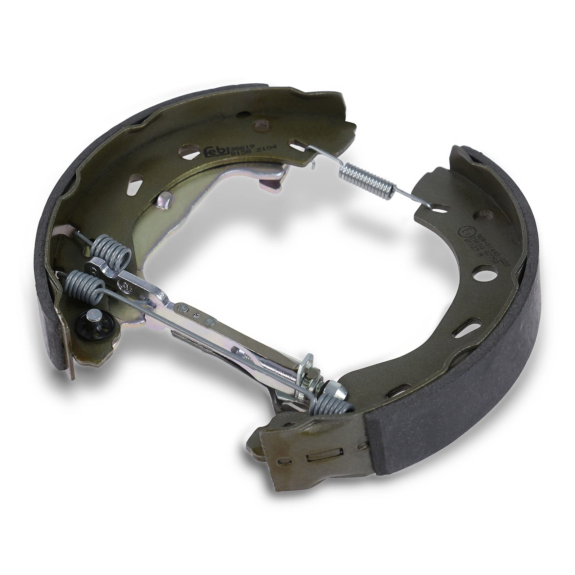 febi bilstein 38619 kit ganascia freno con componenti aggiuntivi, 1 unità | Compatibile con: SMART FORTWO Cabrio, FORTWO Coupe