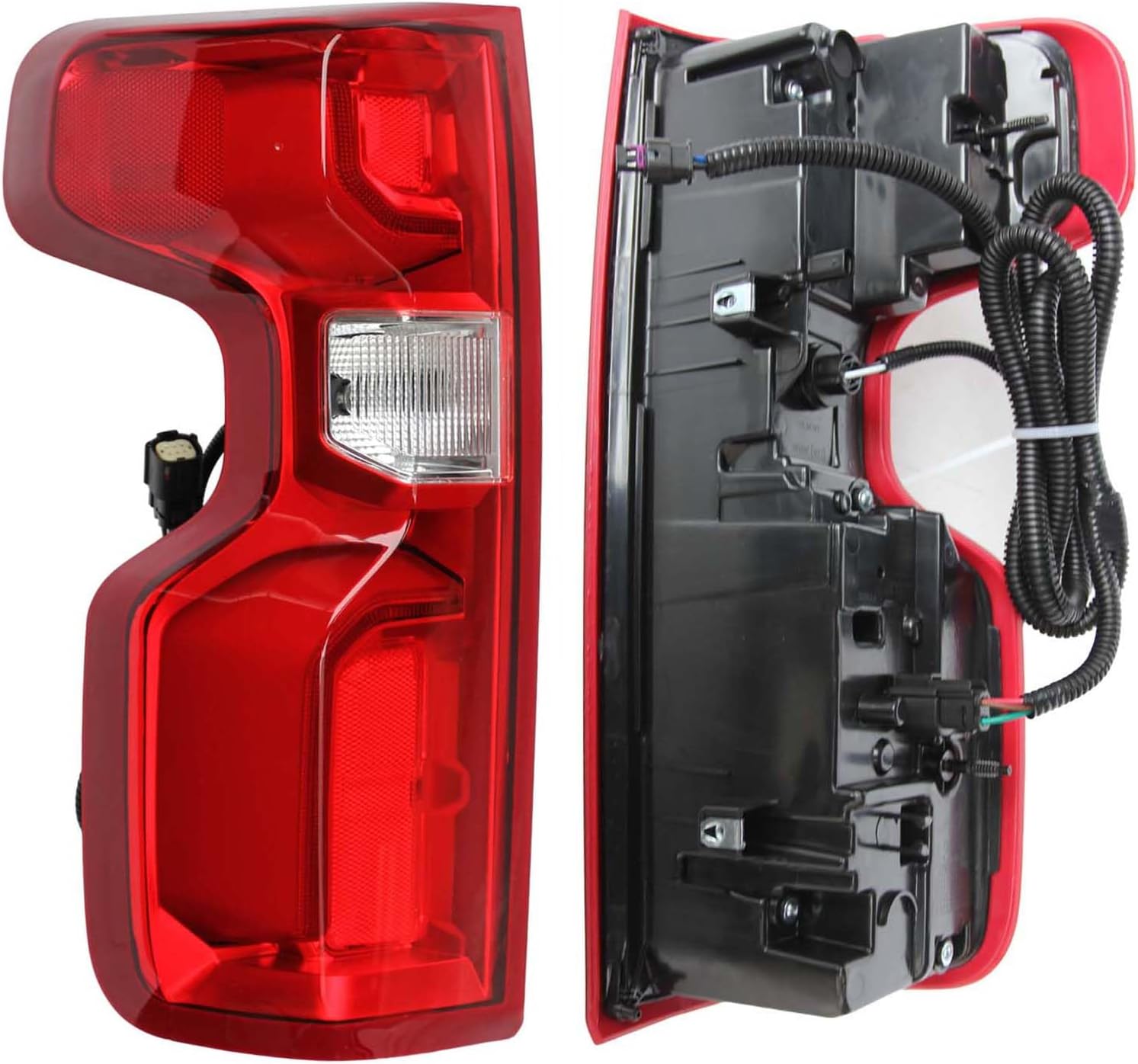 LED Tail Light Fit for 2019-2023 Chevy Silverado 1500 for 2020-2023 Silverado 2500HD 3500HD,Taillights Brake Lamp Rear Light Replacement Left Driver Side GM2800311