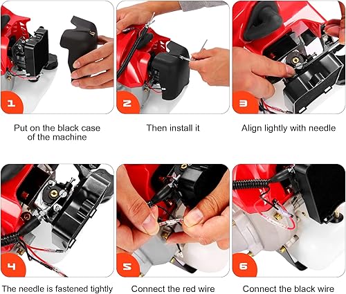 Miniatura 7 de COOCHEER Sierra de poste a gas de 2 ciclos de 58 CC con alcance extensible de 16 pies, sierras de poste de diseño mejorado para poda de árboles de