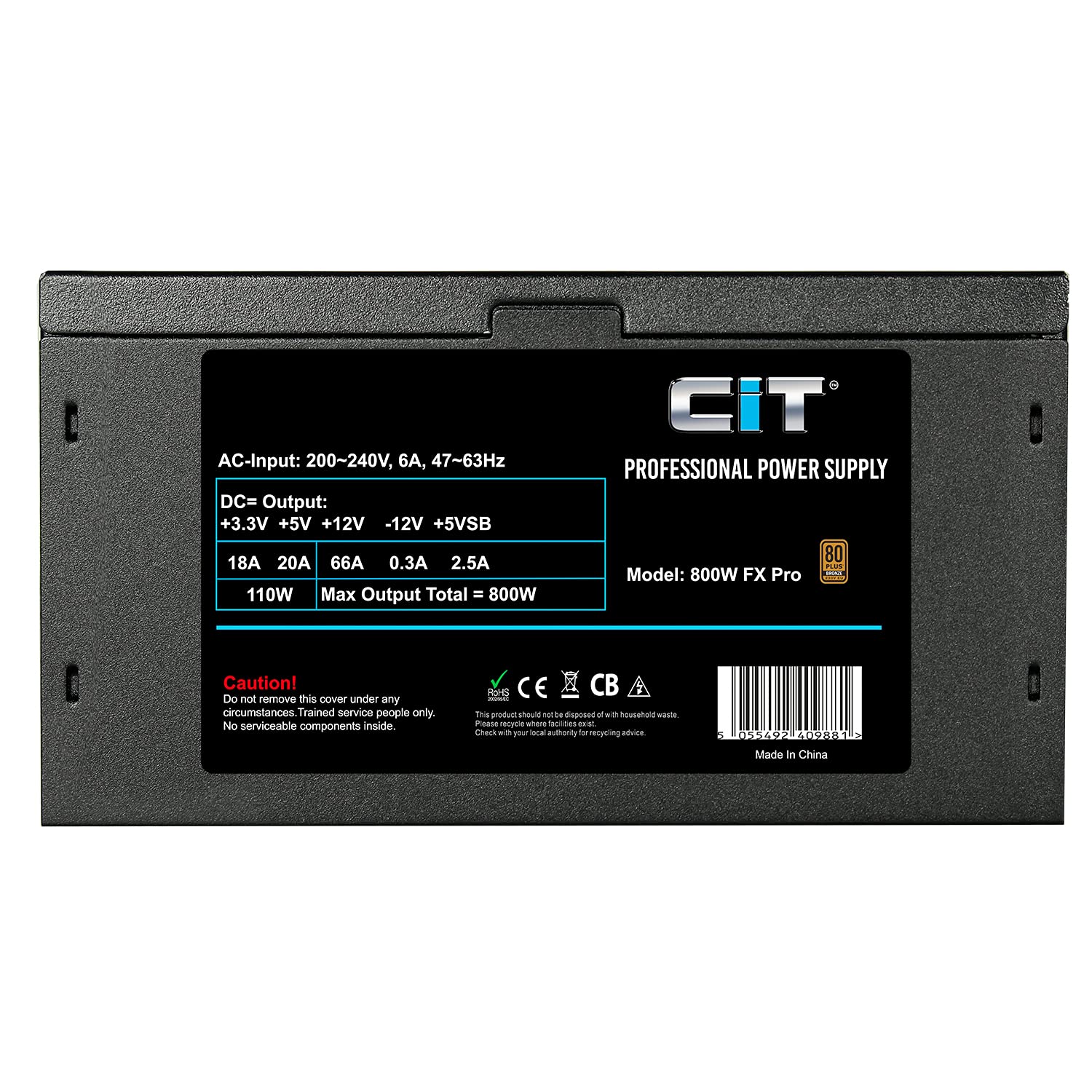 CiT FX Pro 800W Power Supply - Black -5