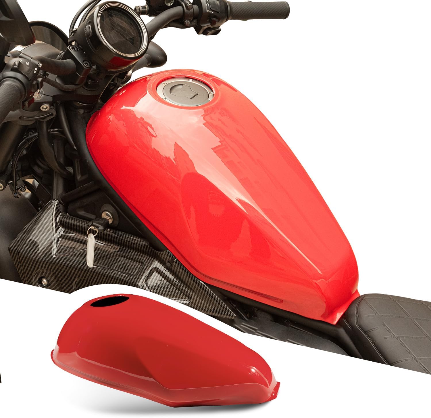 Motorcycle Fuel Tank Cover for Rebel CMX 500 300 250 CMX500 CMX300 CMX250 2017-2026 Oil Gas Fairing Cowl Protector, Matte Black