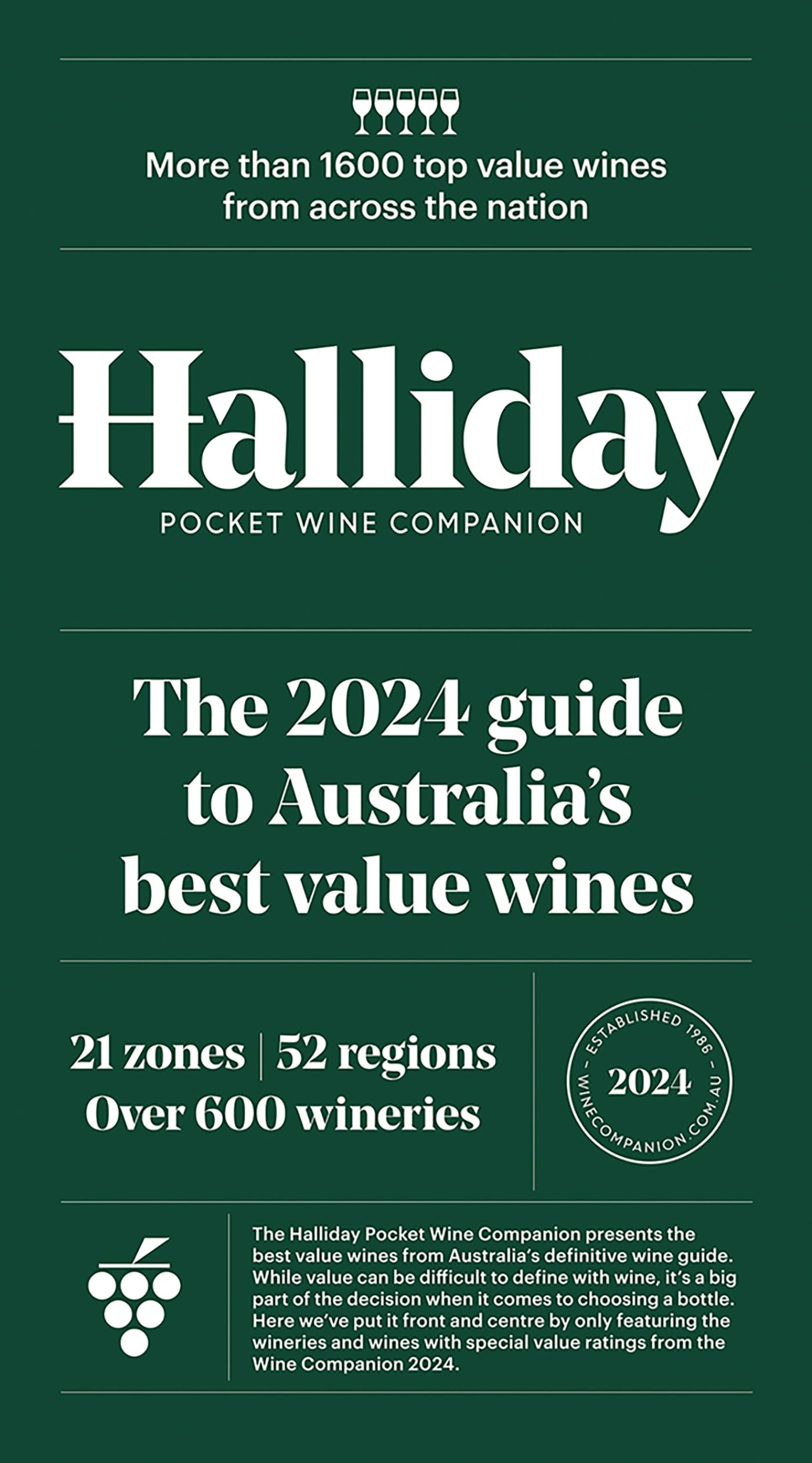 Halliday Pocket Wine Companion 2024 by Campbell Mattinson (Hardback Book)