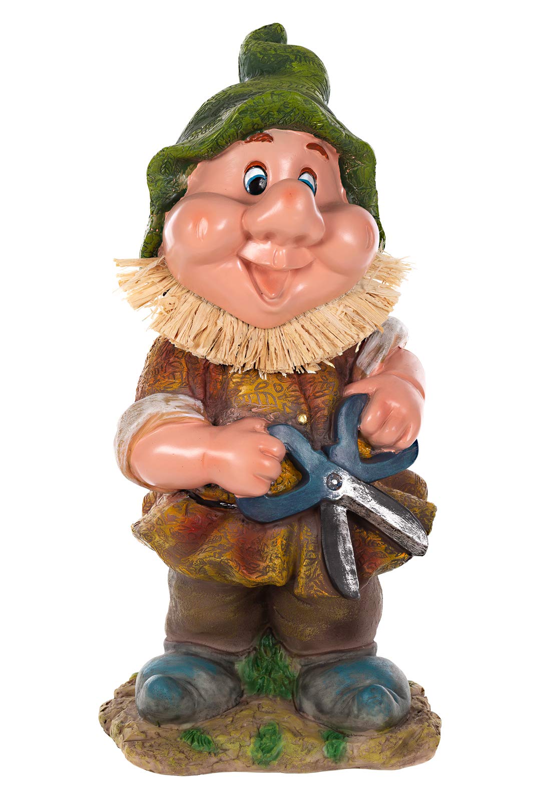 NANO GIGANTE, Nano da giardino XXL, Wichtel da giardino NF13102 Grande 41 cm, Figura da giardino (13102-SET-Coppia-2-Pezzi)