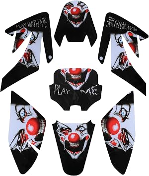 Complete Graphics Decals Stickers Kit for CRF70 CRF70F CRF 70 Plastics Fairing SDG SSR Thumpstar Atomik Dirt Pit Bikes Motorcycle Taotao DB17 KWTG014