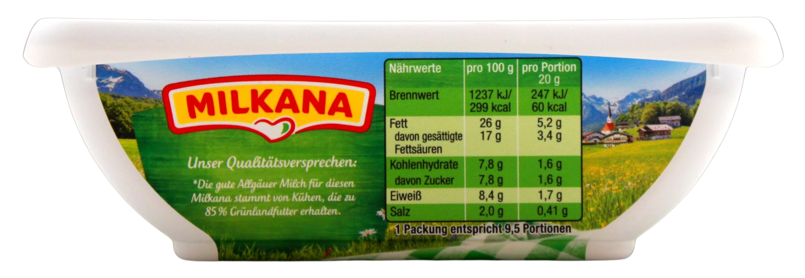 Milkana Kräuter Schmelzkäse, 8er Pack (8 x 190g)