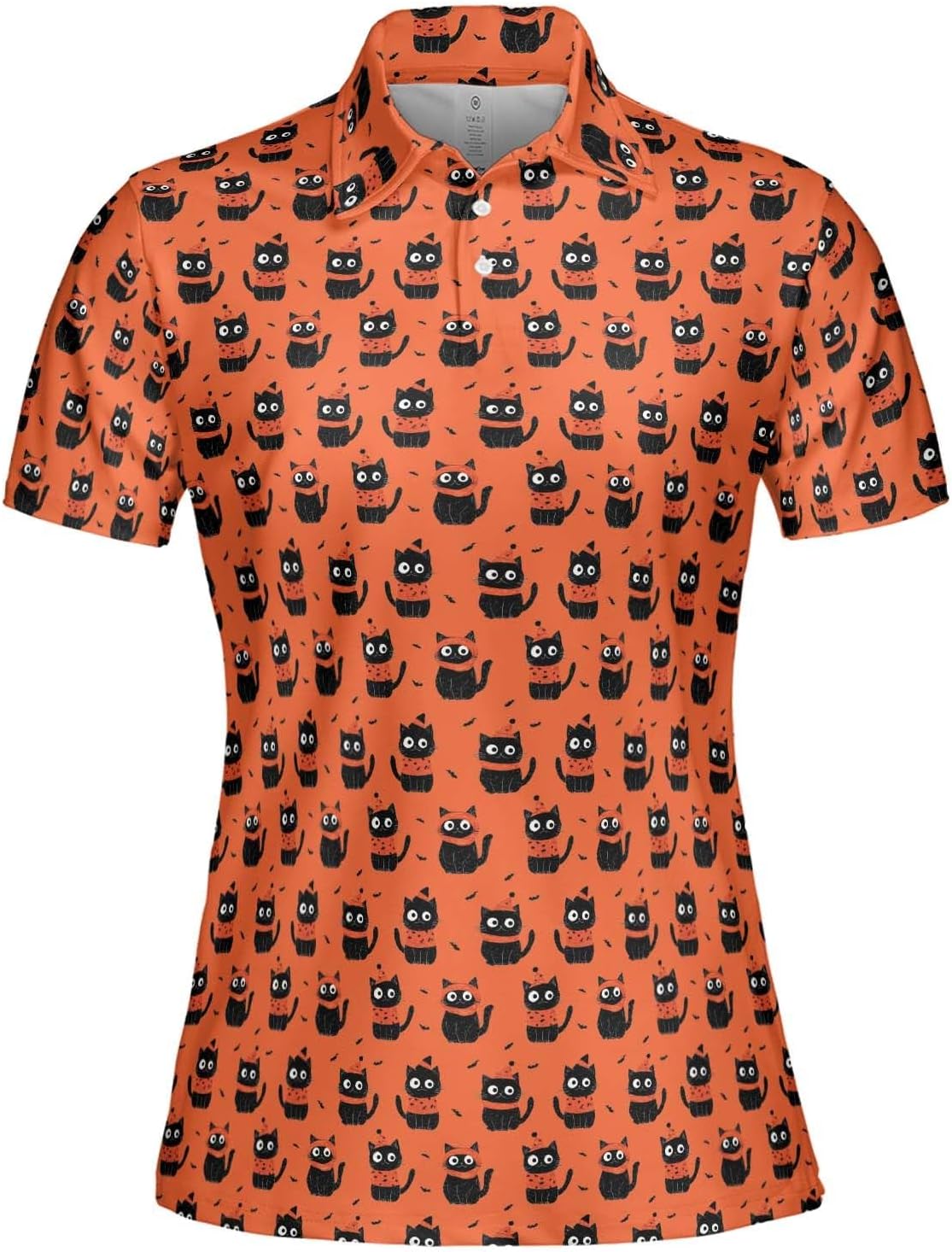 Halloween Polo Shirts for Women Funny Spooky Cute Costumes Moisture Wicking Short Sleeve Fall Golf Tops