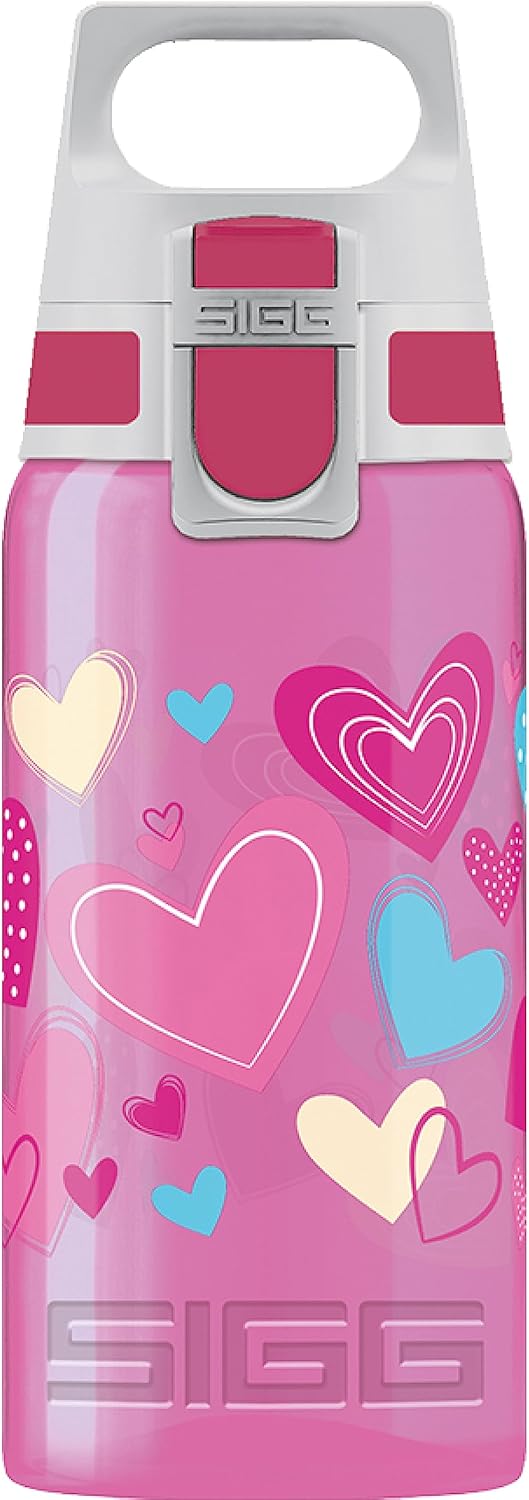 SIGG – Kids Water Bottle for School, Sports – VIVA ONE – Made in Germany – Dishwasher Safe – Carbonated Drinks – 17 Oz