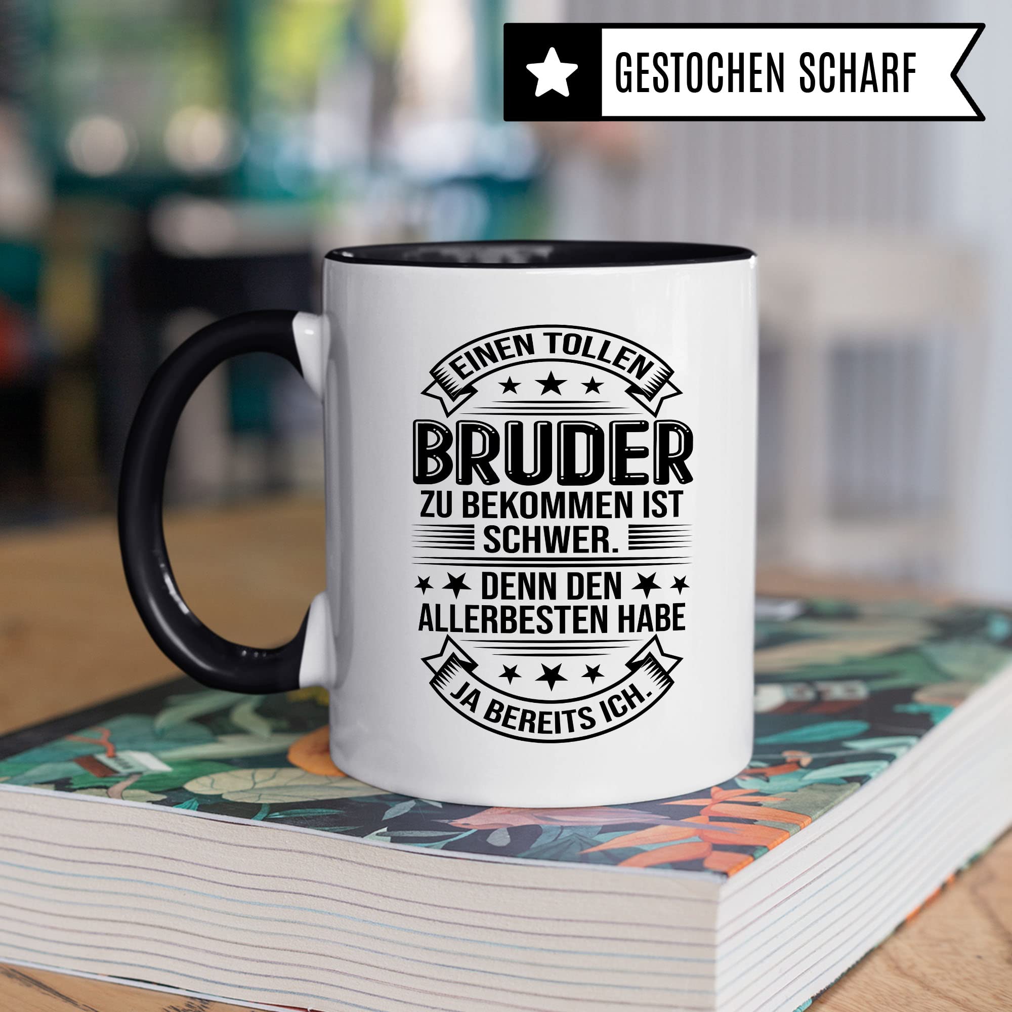 Fashionalarm Tasse Glück Ist Einen Bruder Wie Dich Zu Haben - Beidseitig Bedruckt | Geburtstag Geschenk Idee Für Geschwister | Du Bist Der