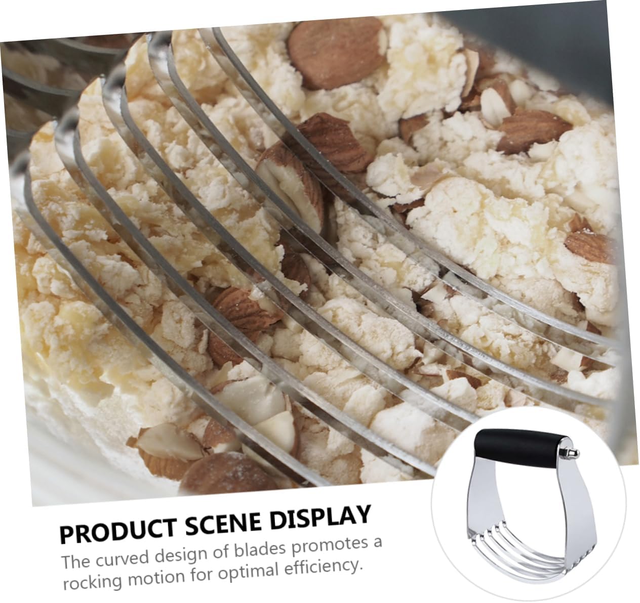 Stainless Steel Pastry Cutter Blender for Dough, Heavy Duty Tool
