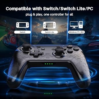 YAEYE Wireless Switch Pro Controller with NFC Amiibo, 1000mAh Battery Switch Controller for Nintendo Switch/Switch Lite/Switch OLED/PC, Gamepad with 6-Axis Gyro Dual Vibration Screenshot